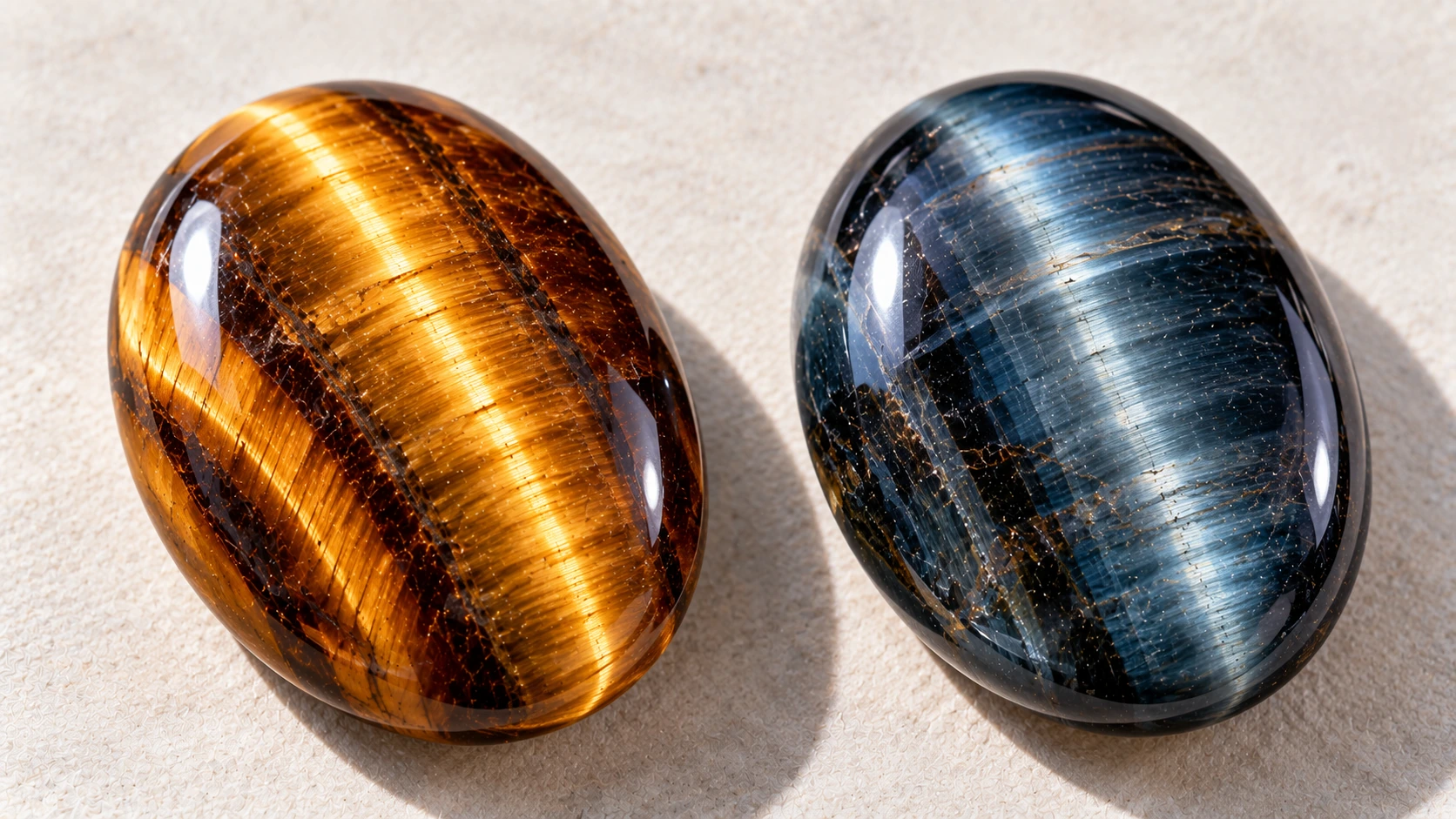 Diferencias entre ojo de tigre dorado y ojo de halcón azul