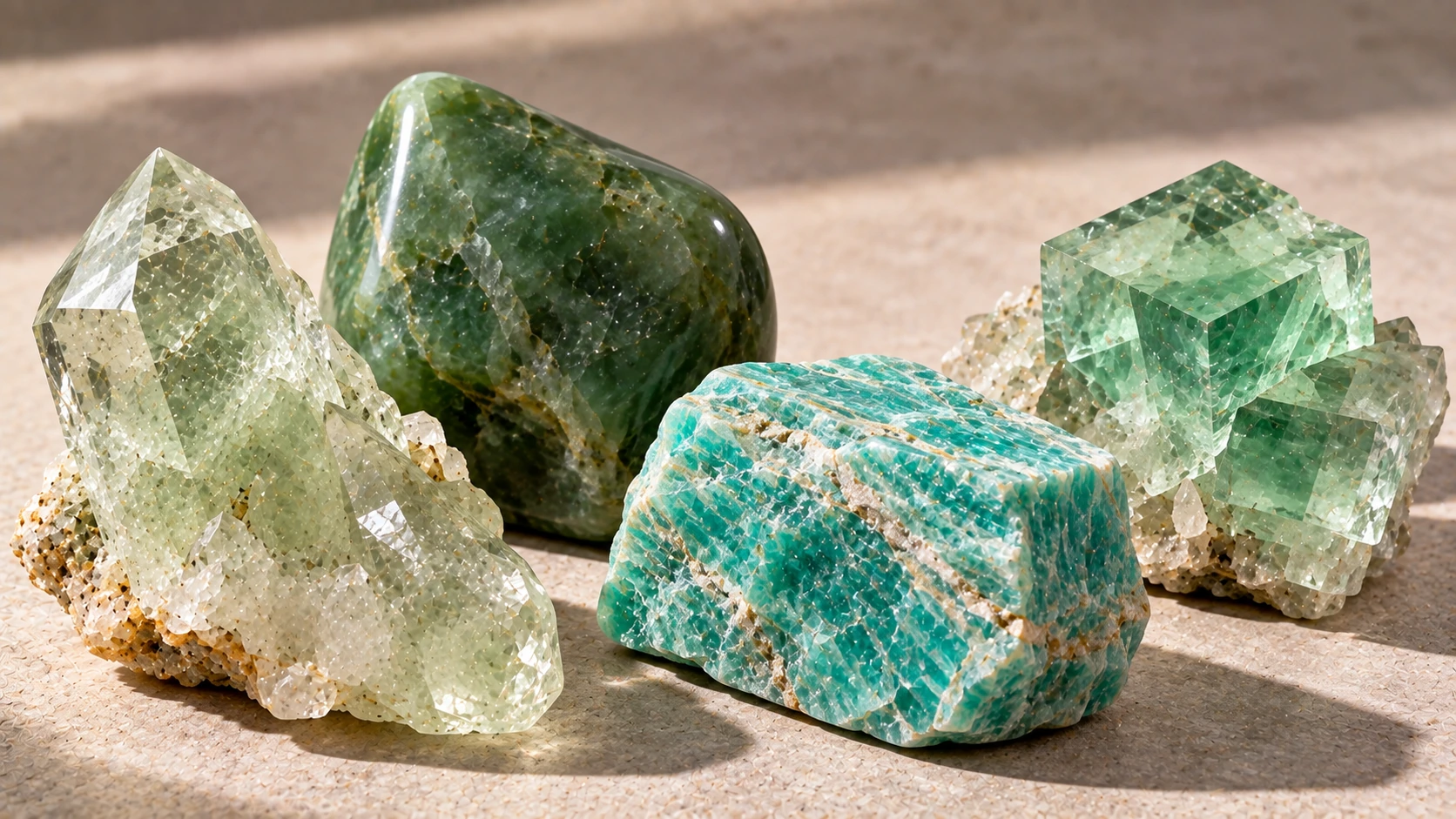 Diferencias entre cuarzo verde y otras piedras verdes